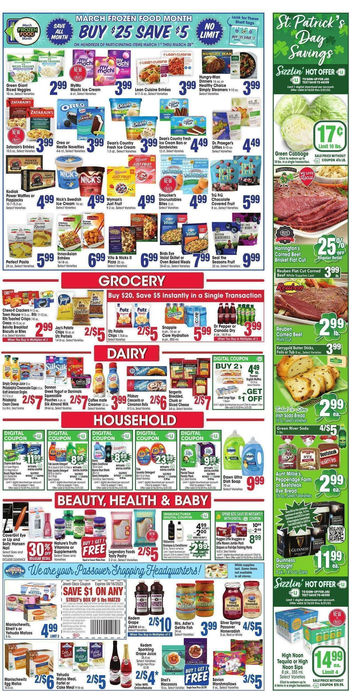 Jewel Osco Weekly Ad from March 15