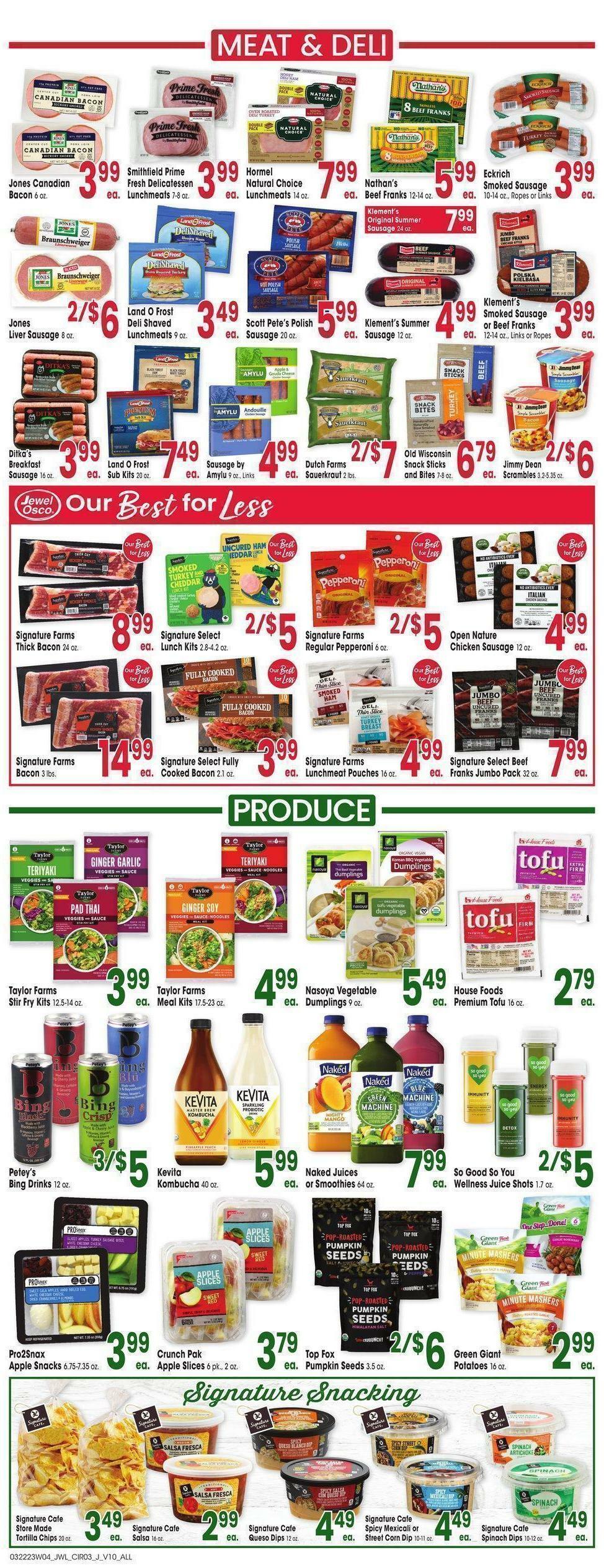 Jewel Osco Weekly Ad from March 22