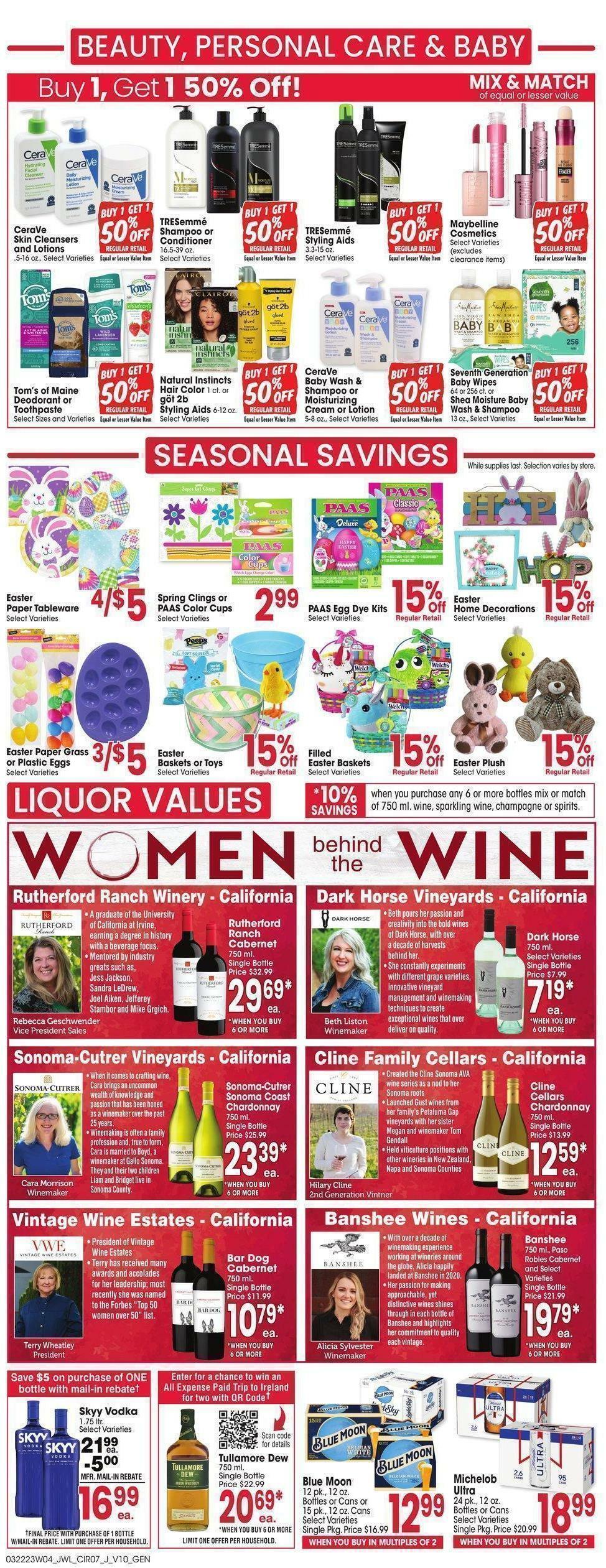 Jewel Osco Weekly Ad from March 22