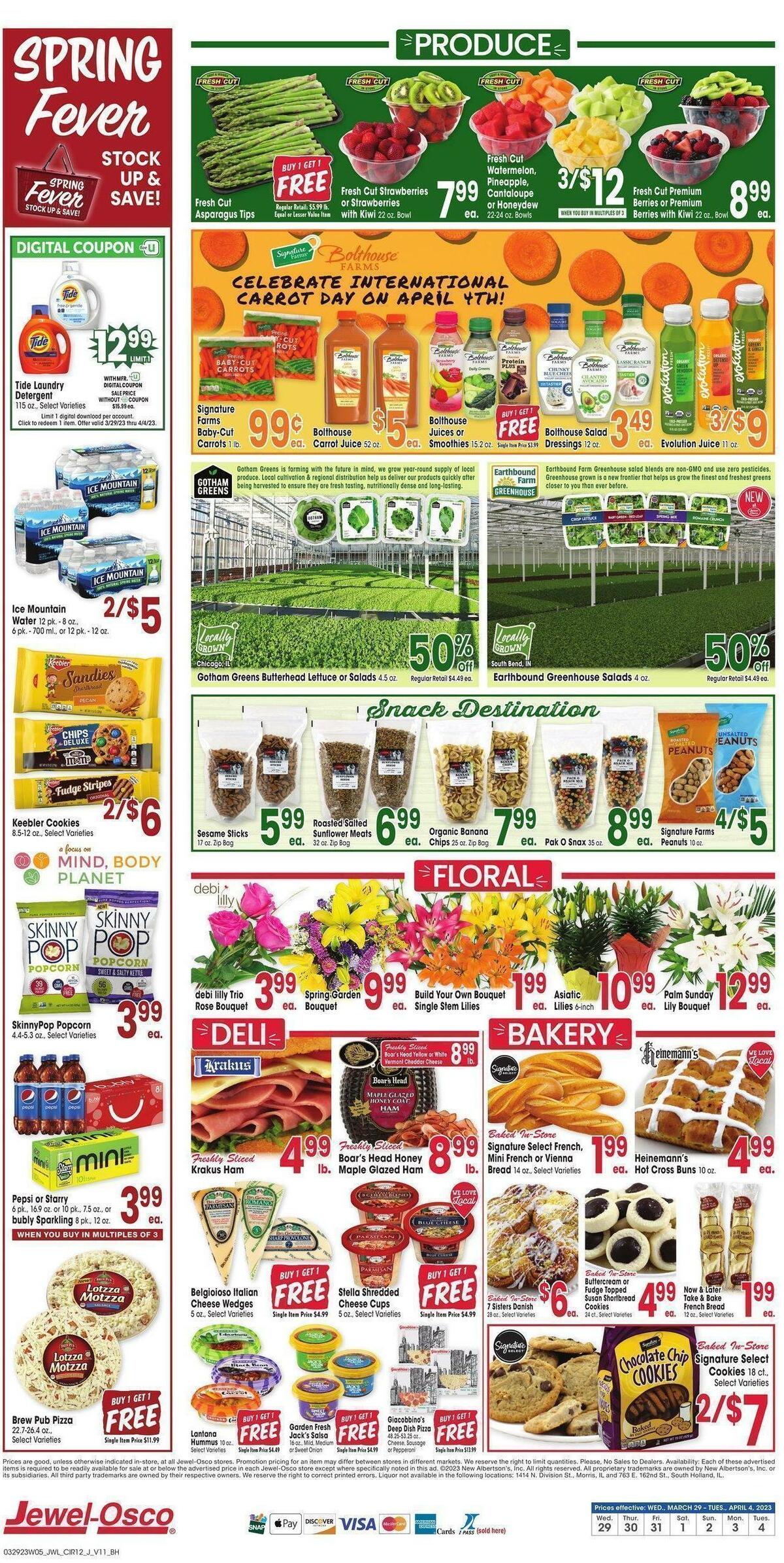Jewel Osco Weekly Ad from March 29