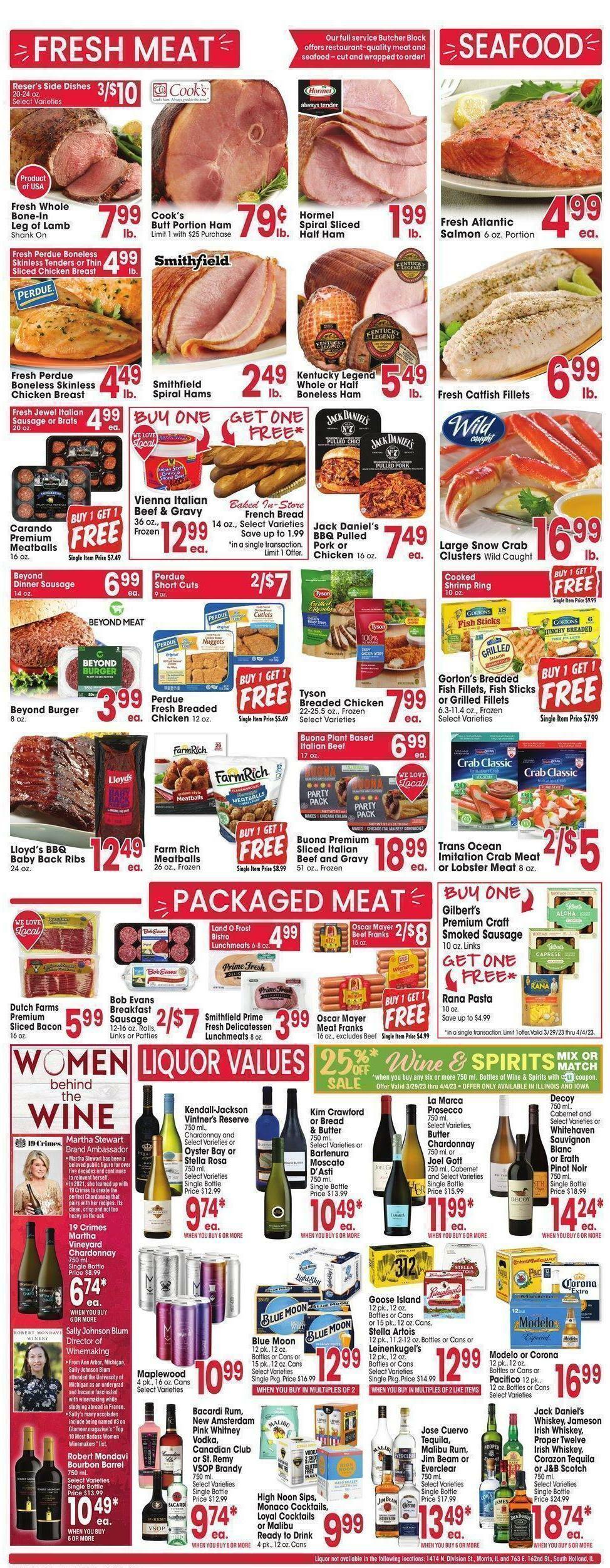 Jewel Osco Weekly Ad from March 29