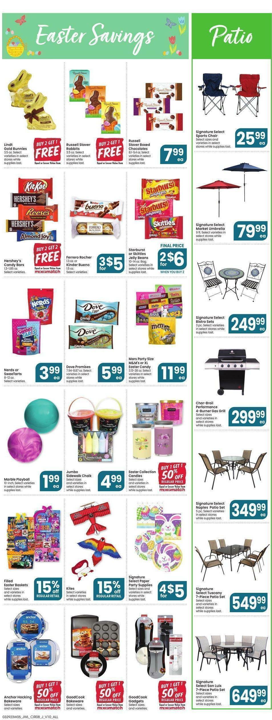 Jewel Osco Weekly Ad from March 29