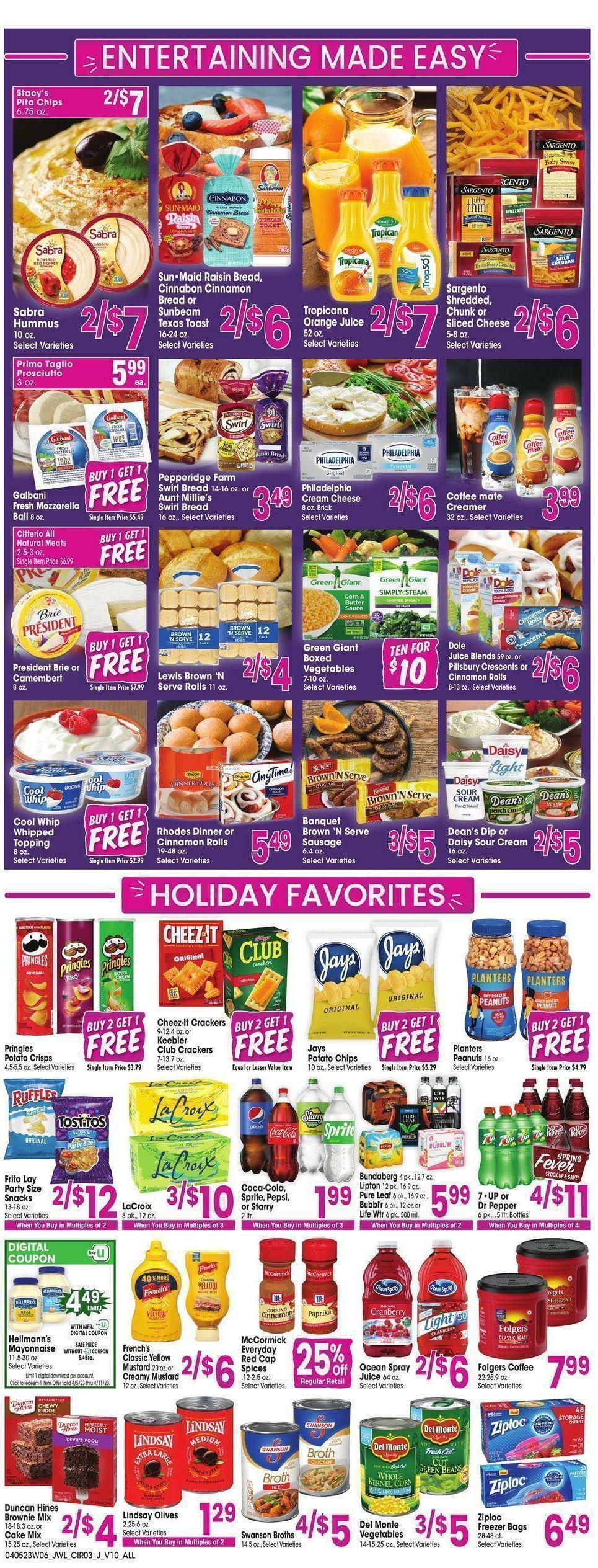 Jewel Osco Weekly Ad from April 5