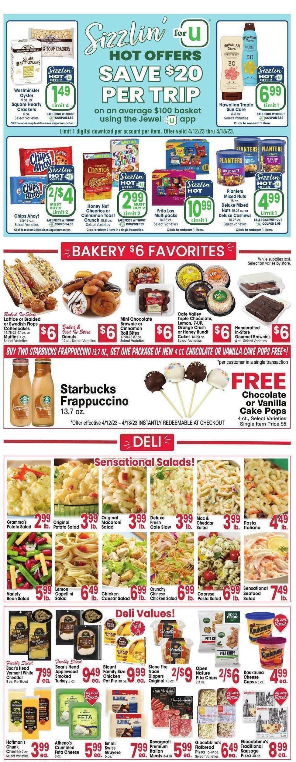Jewel Osco Weekly Ad from April 12