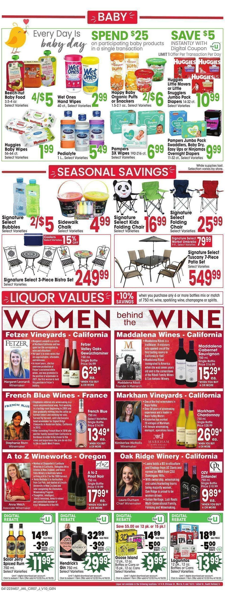 Jewel Osco Weekly Ad from April 12