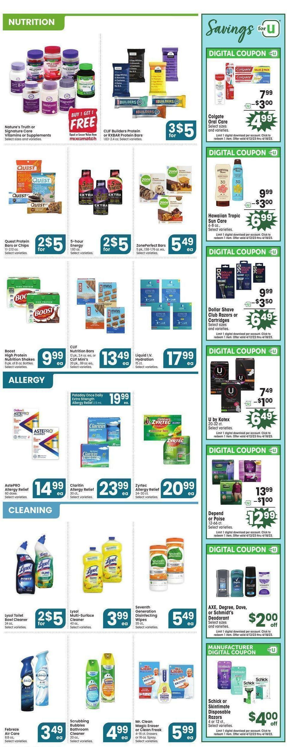 Jewel Osco Weekly Ad from April 12