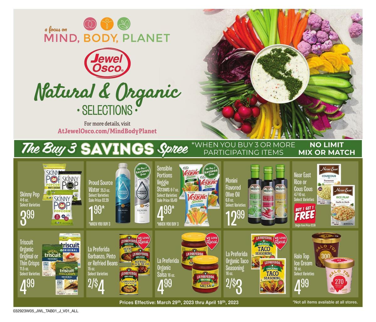 Jewel Osco Natural & Organic Weekly Ad from March 29