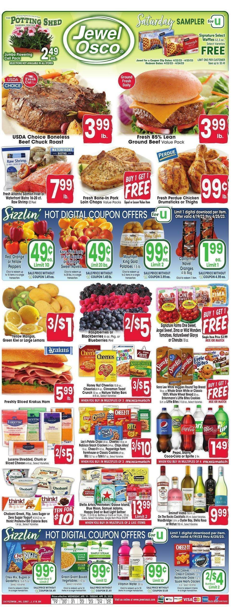 Jewel Osco Weekly Ad from April 19
