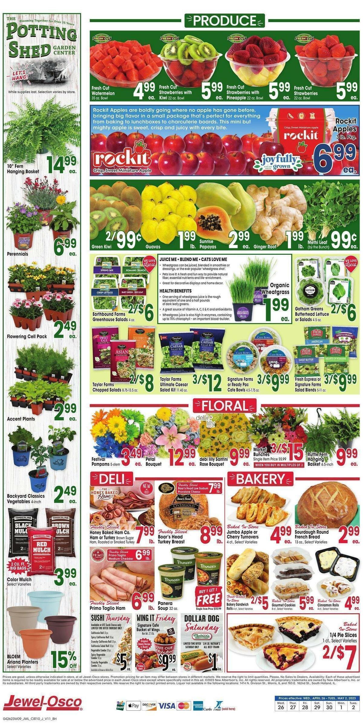 Jewel Osco Weekly Ad from April 26