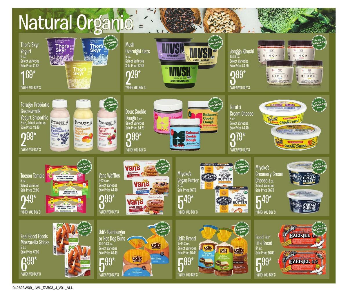 Jewel Osco Natural & Organic Weekly Ad from April 26