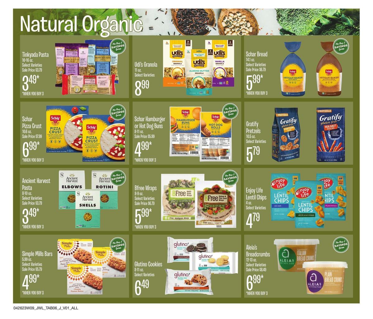 Jewel Osco Natural & Organic Weekly Ad from April 26