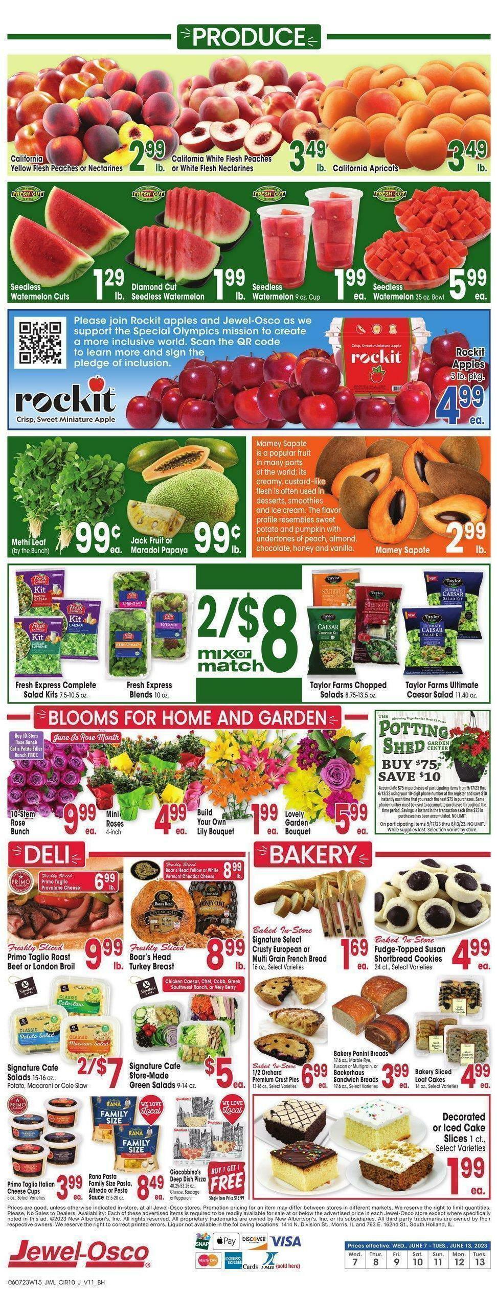 Jewel Osco Weekly Ad from June 7
