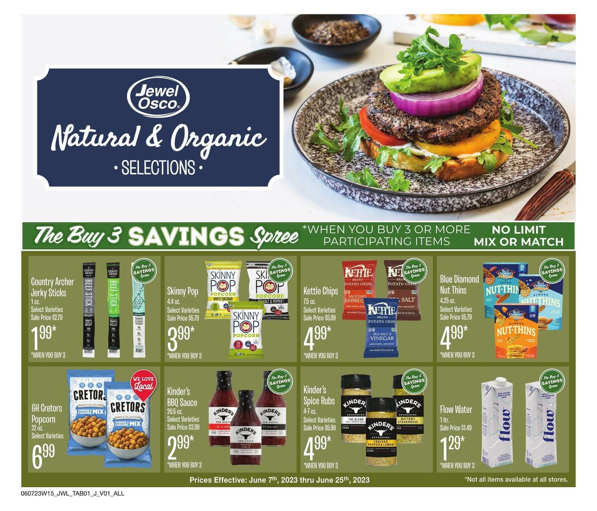 Jewel Osco Natural & Organic Weekly Ad from June 7