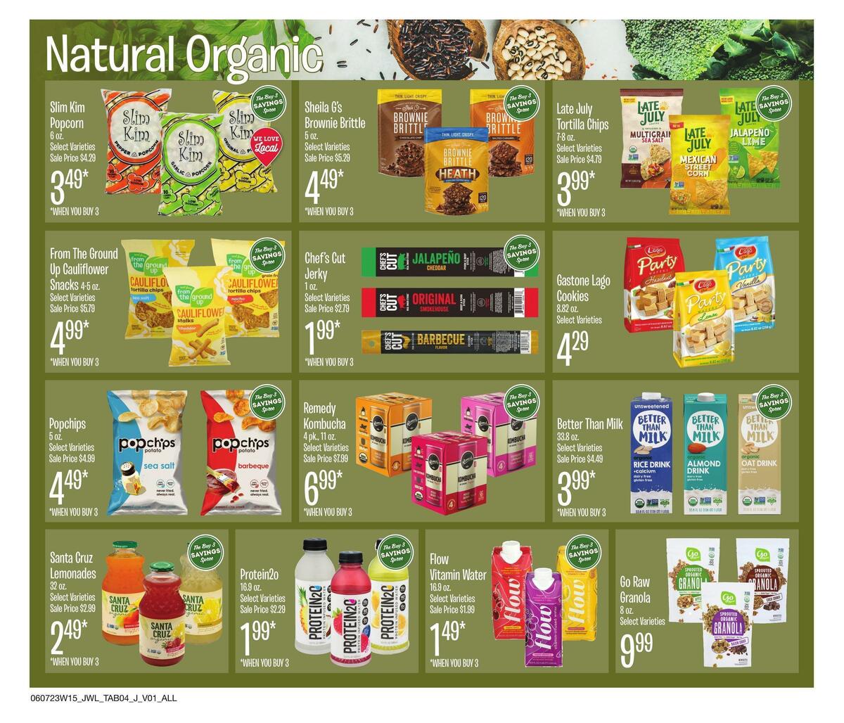 Jewel Osco Natural & Organic Weekly Ad from June 7