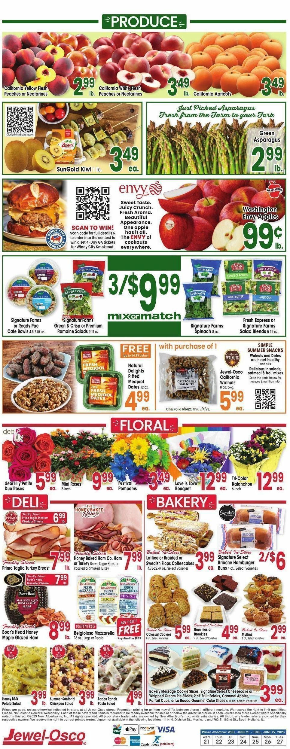 Jewel Osco Weekly Ad from June 21