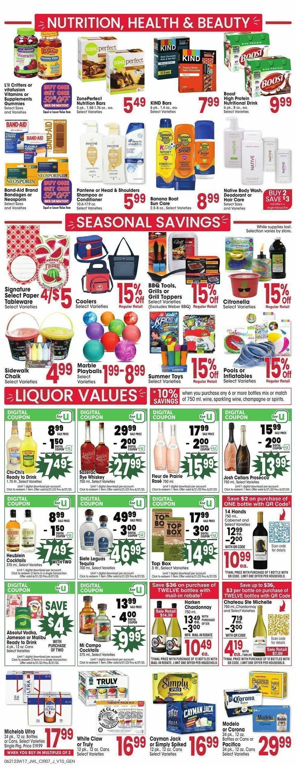 Jewel Osco Weekly Ad from June 21