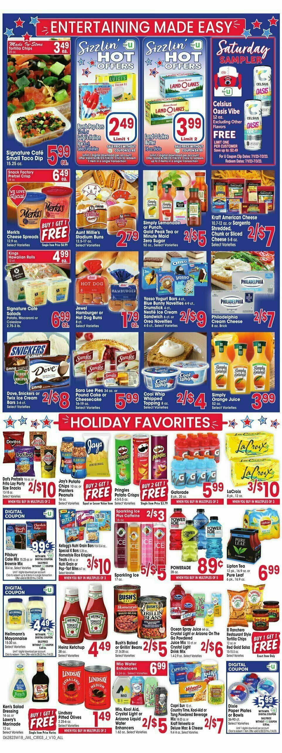 Jewel Osco Weekly Ad from June 28