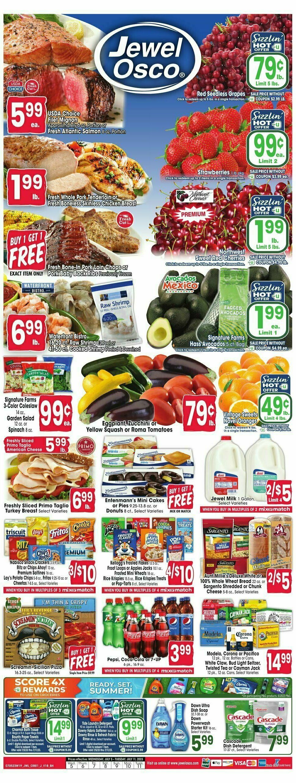 Jewel Osco Weekly Ad from July 5