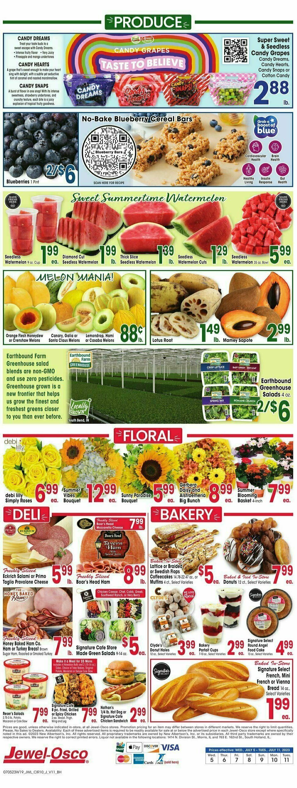 Jewel Osco Weekly Ad from July 5