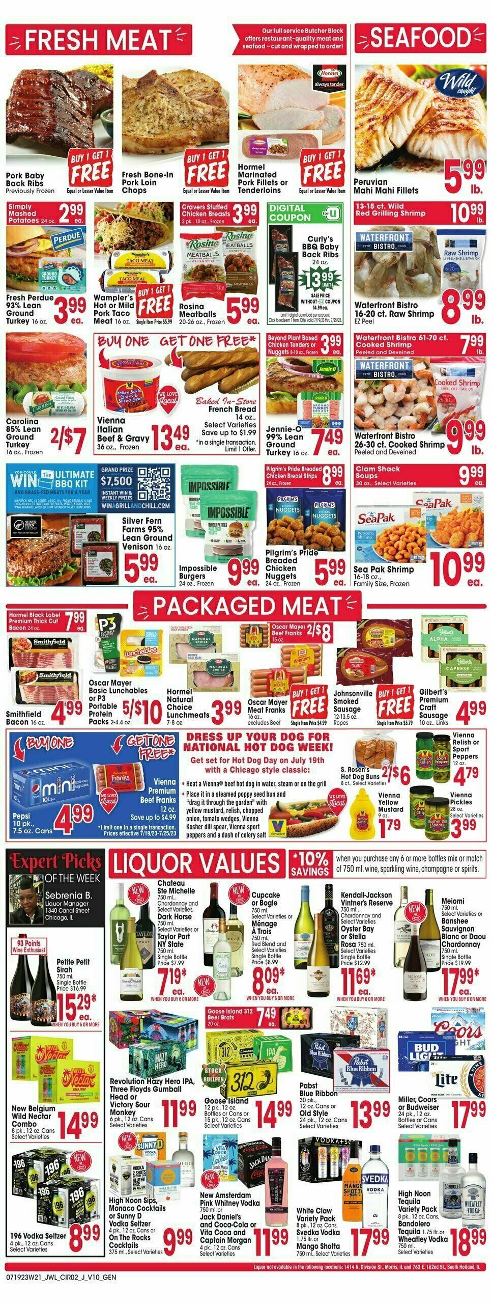 Jewel Osco Weekly Ad from July 19