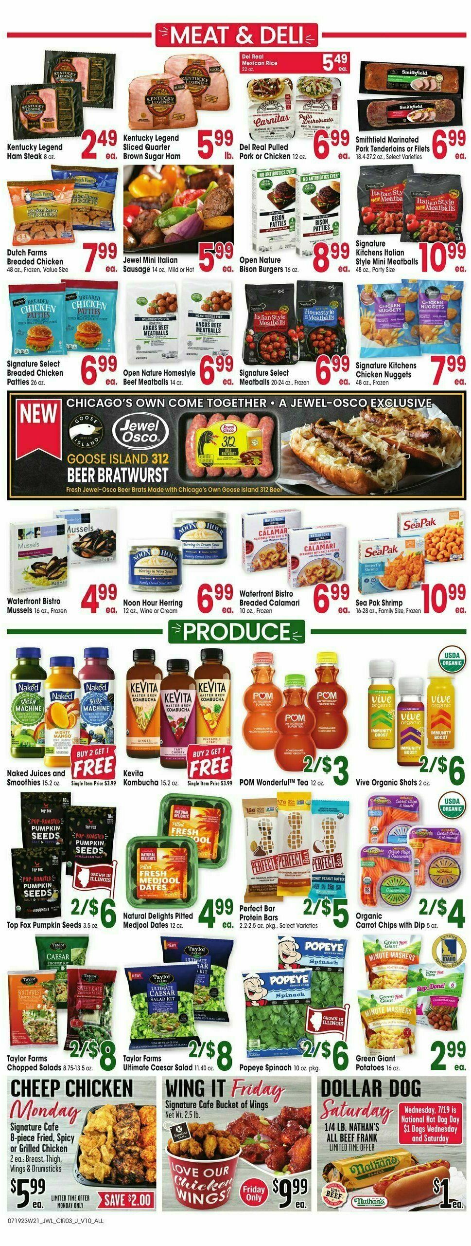 Jewel Osco Weekly Ad from July 19