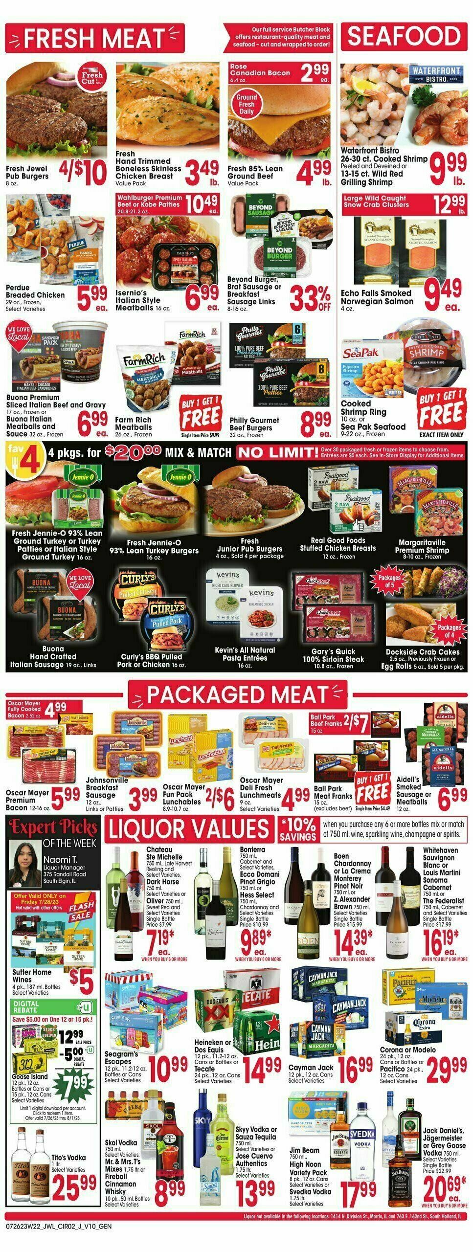 Jewel Osco Weekly Ad from July 26