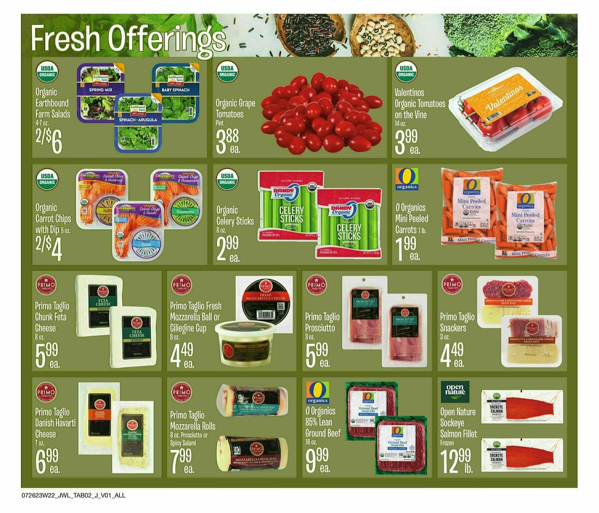 Jewel Osco Natural & Organics Weekly Ad from July 26