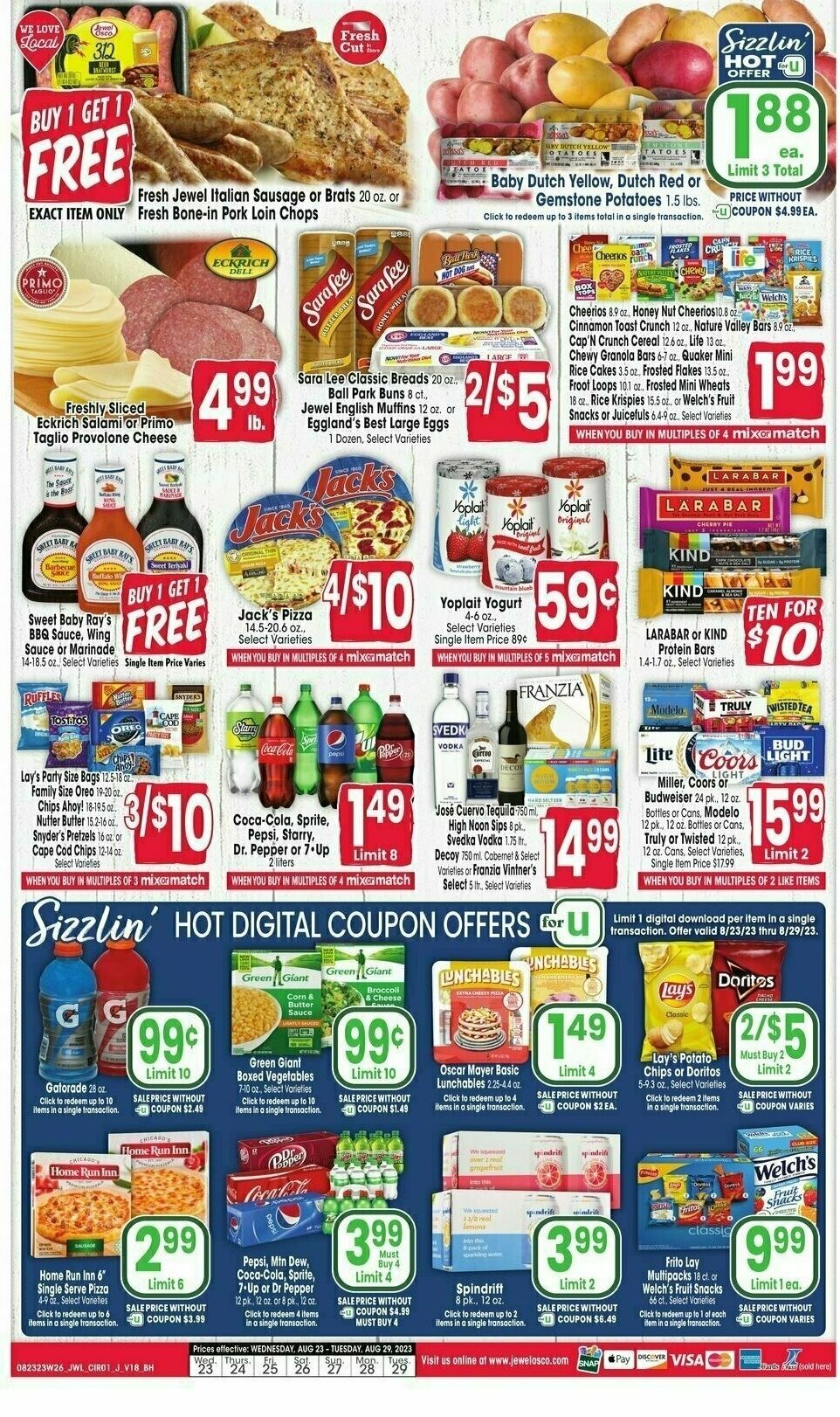Jewel Osco Weekly Ad from August 23