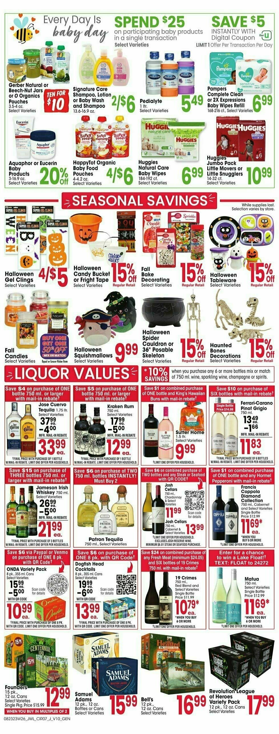 Jewel Osco Weekly Ad from August 23
