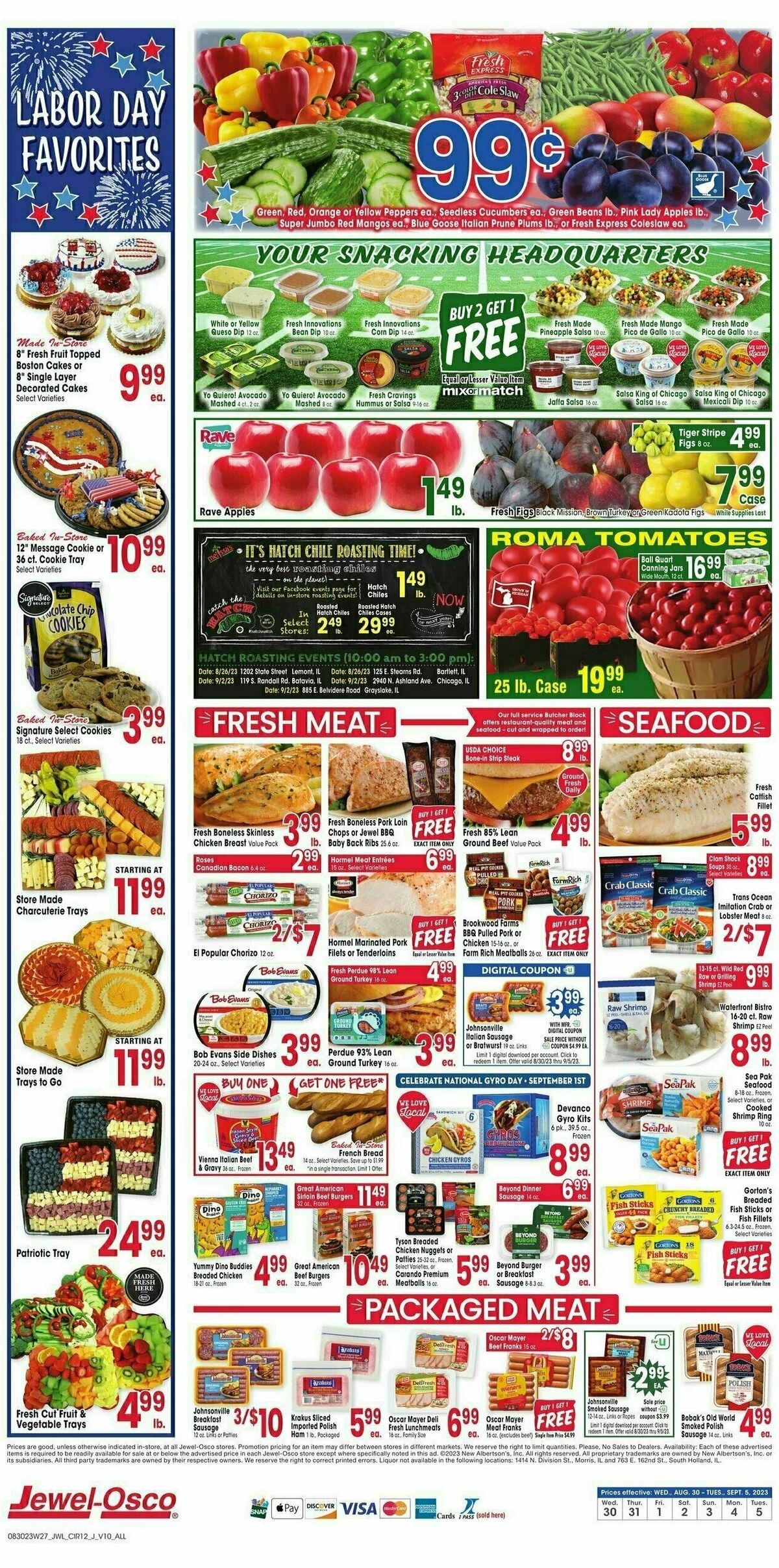 Jewel Osco Weekly Ad from August 30