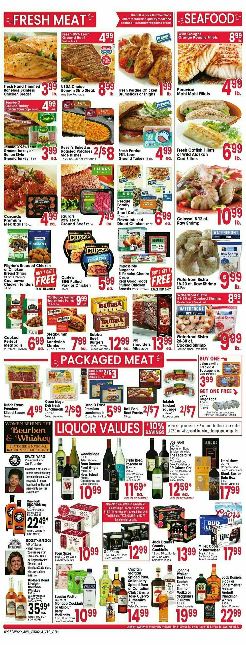 Jewel Osco Weekly Ad from September 13
