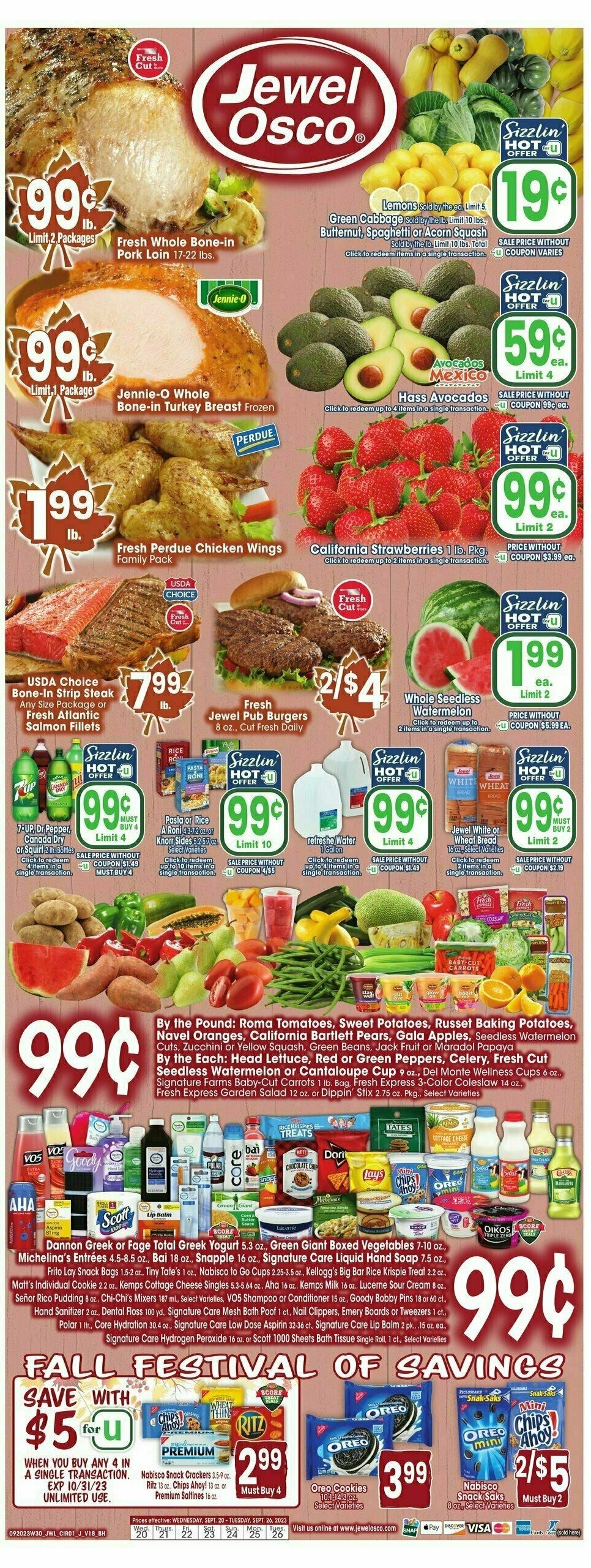 Jewel Osco Weekly Ad from September 20