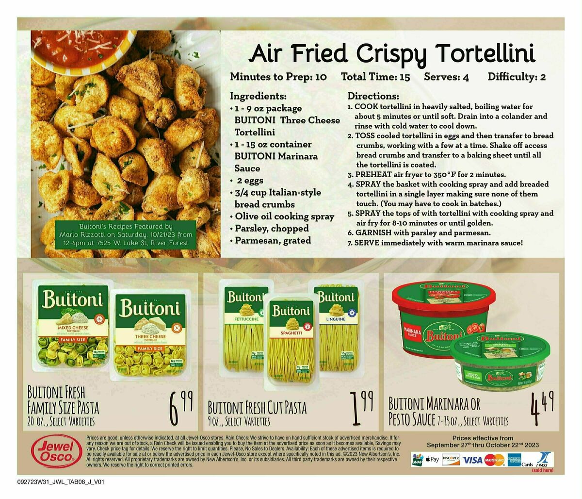 Jewel Osco Specialty Publication Weekly Ad from September 27