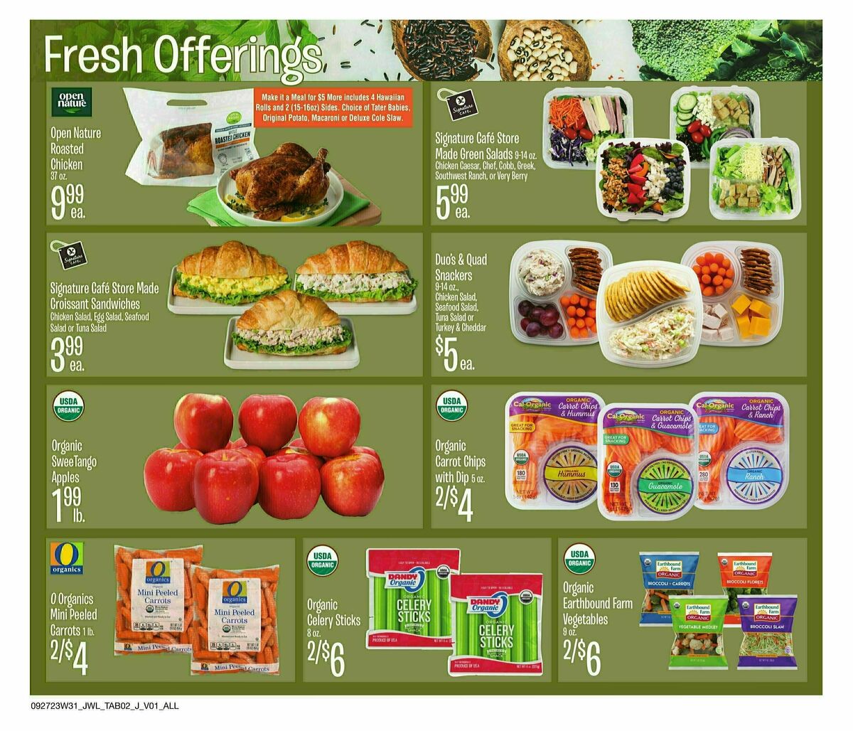 Jewel Osco Natural & Organics Weekly Ad from September 27