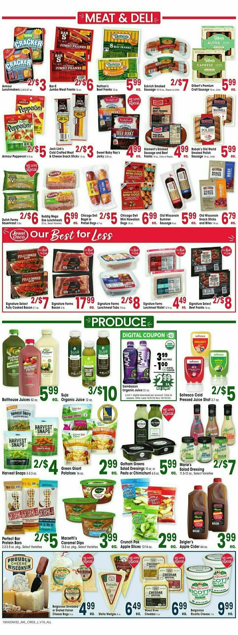 Jewel Osco Weekly Ad from October 4