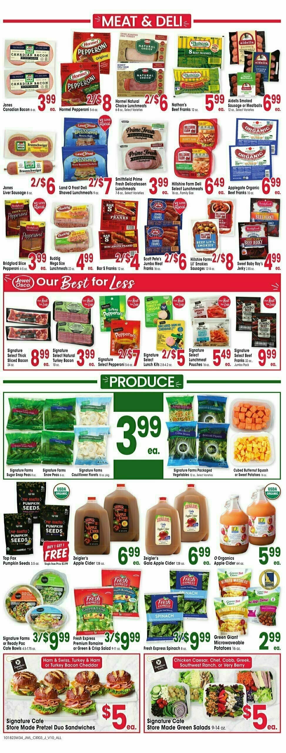 Jewel Osco Weekly Ad from October 18