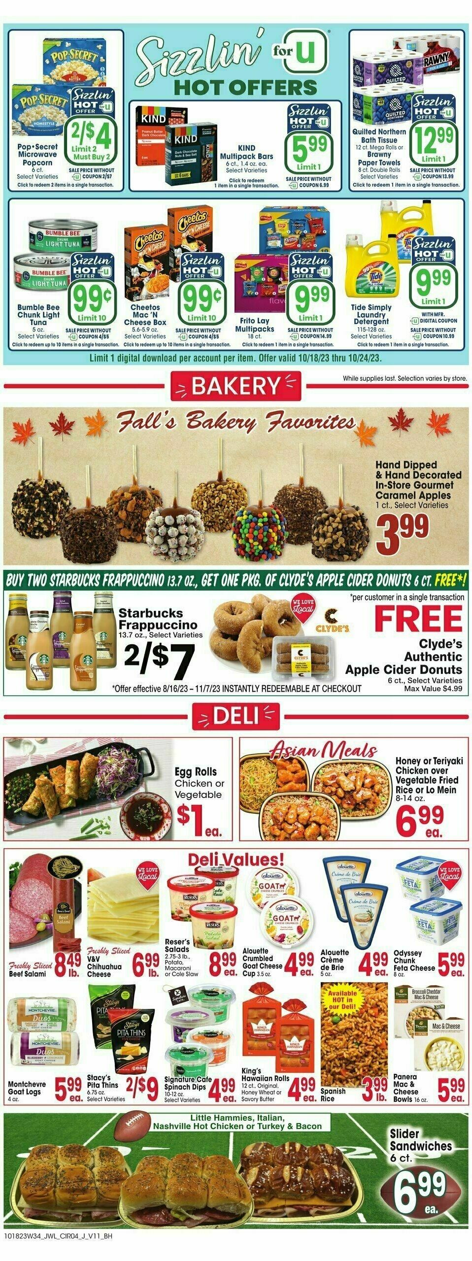 Jewel Osco Weekly Ad from October 18