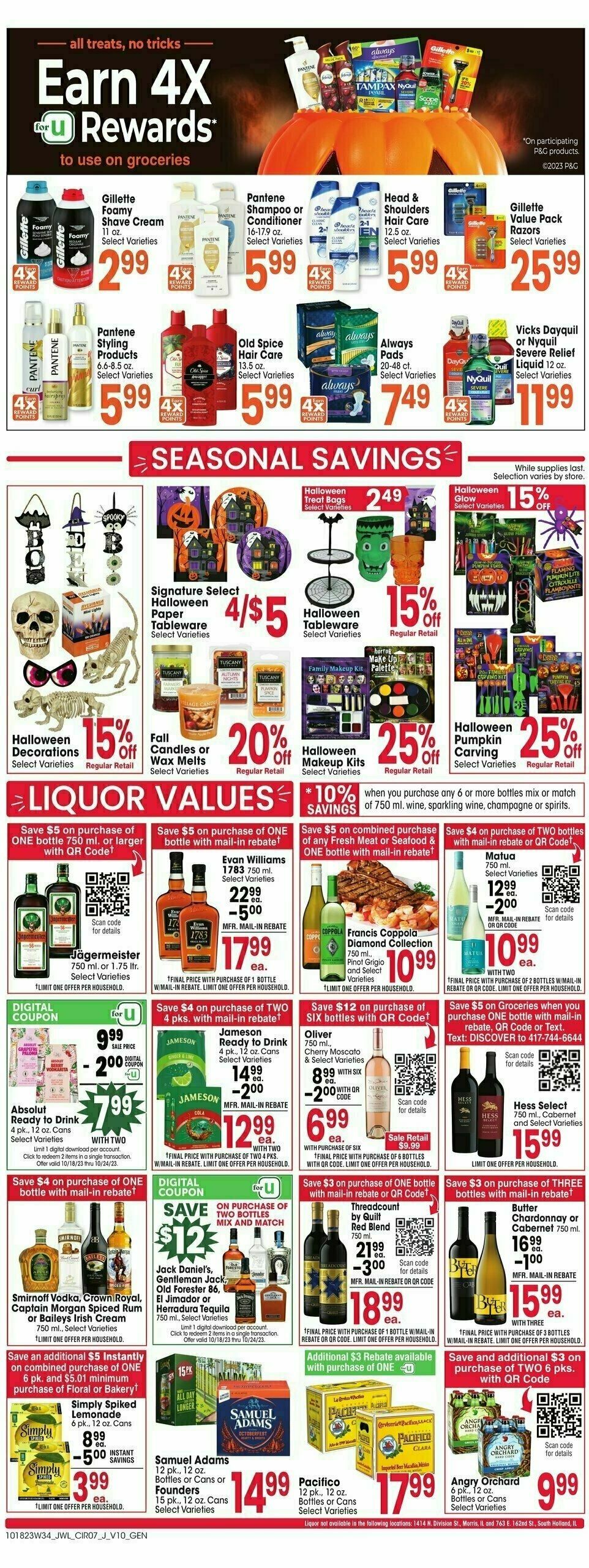 Jewel Osco Weekly Ad from October 18