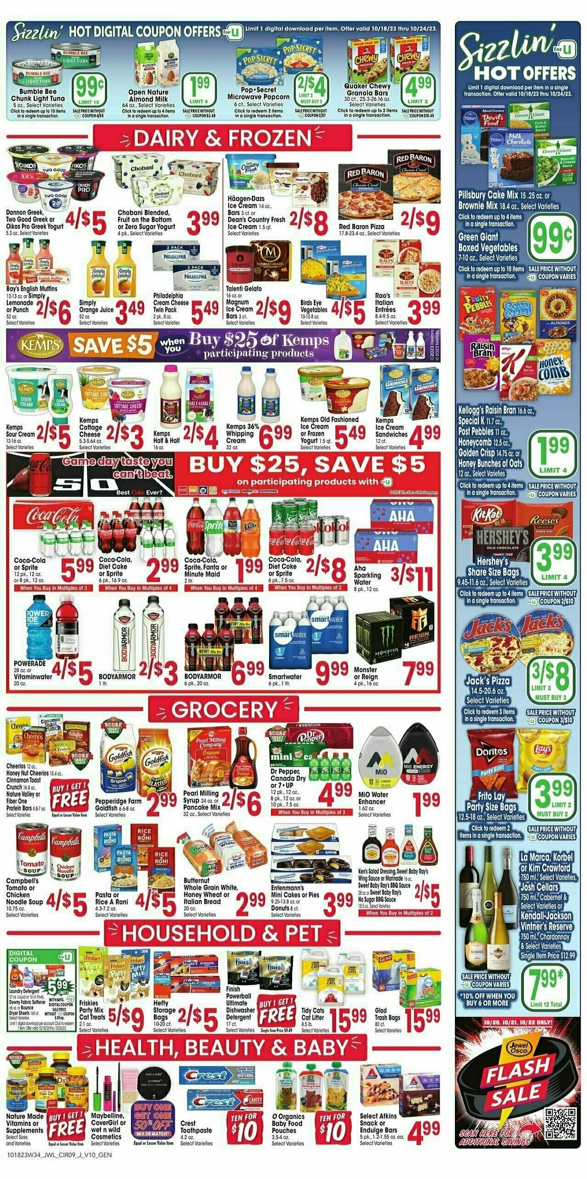 Jewel Osco Weekly Ad from October 18