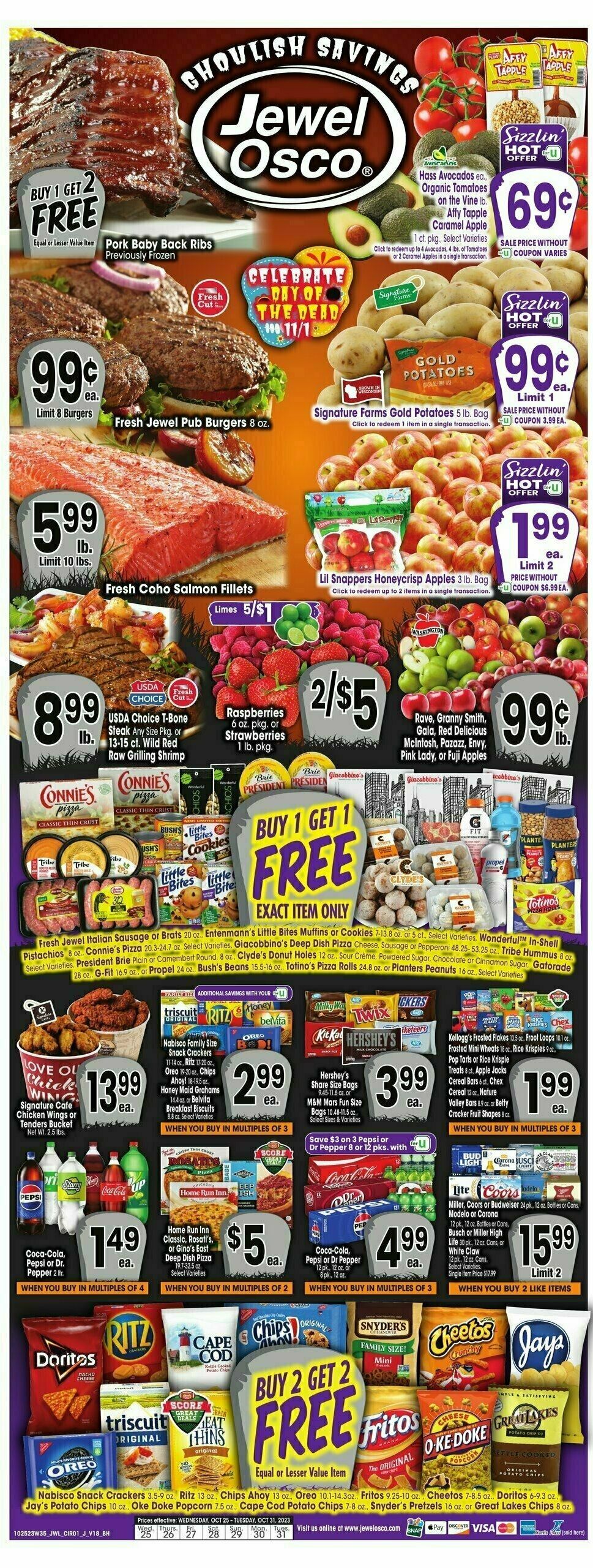 Jewel Osco Weekly Ad from October 25