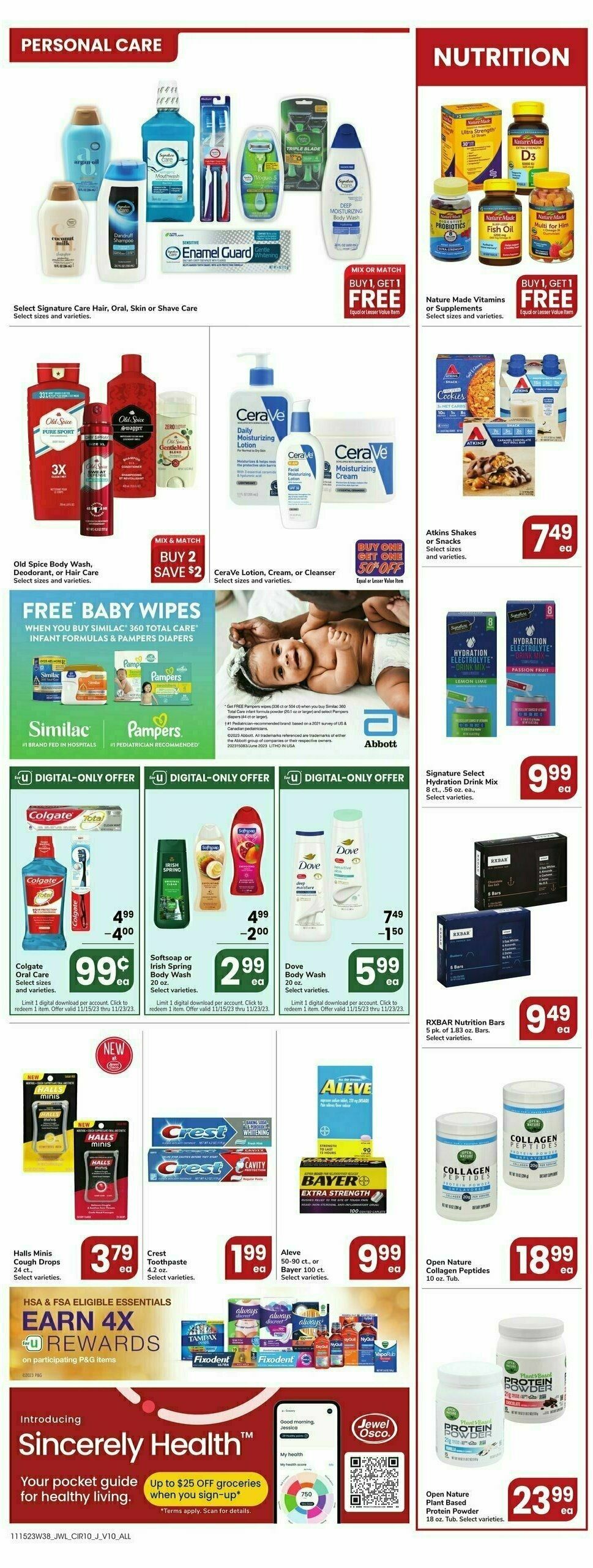 Jewel Osco Weekly Ad from November 15