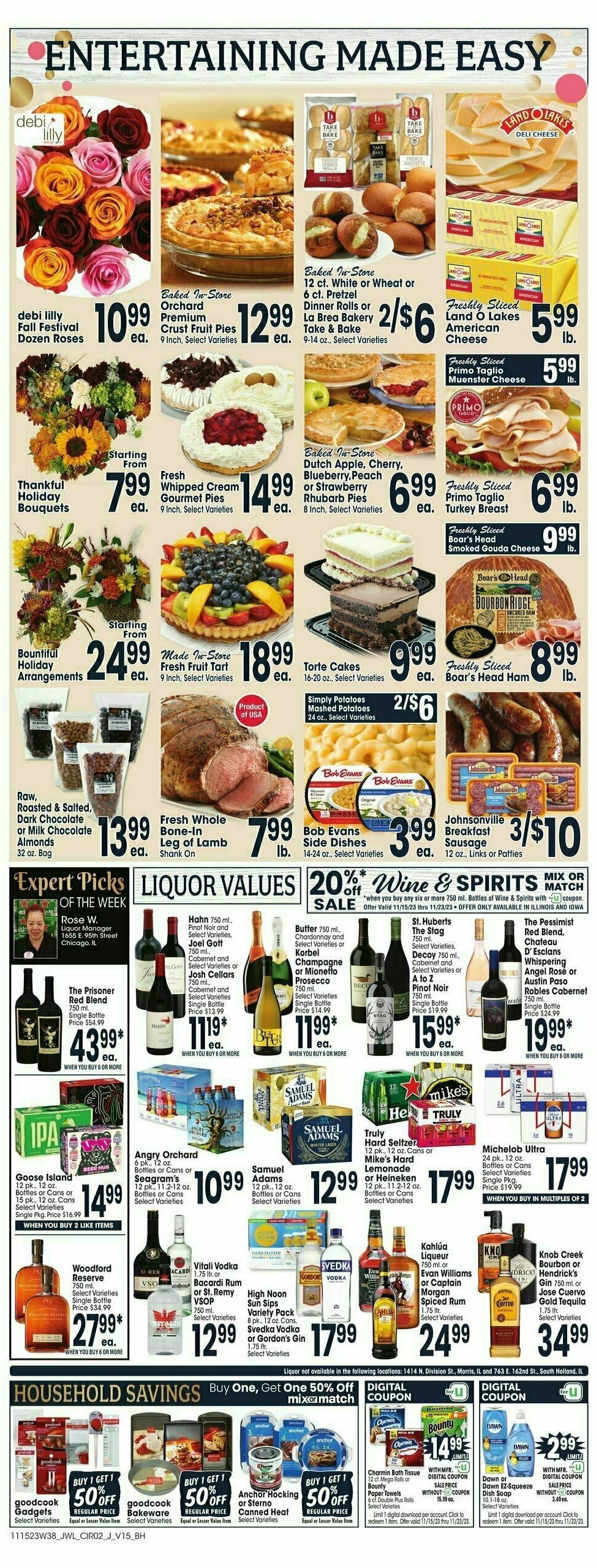 Jewel Osco Weekly Ad from November 15