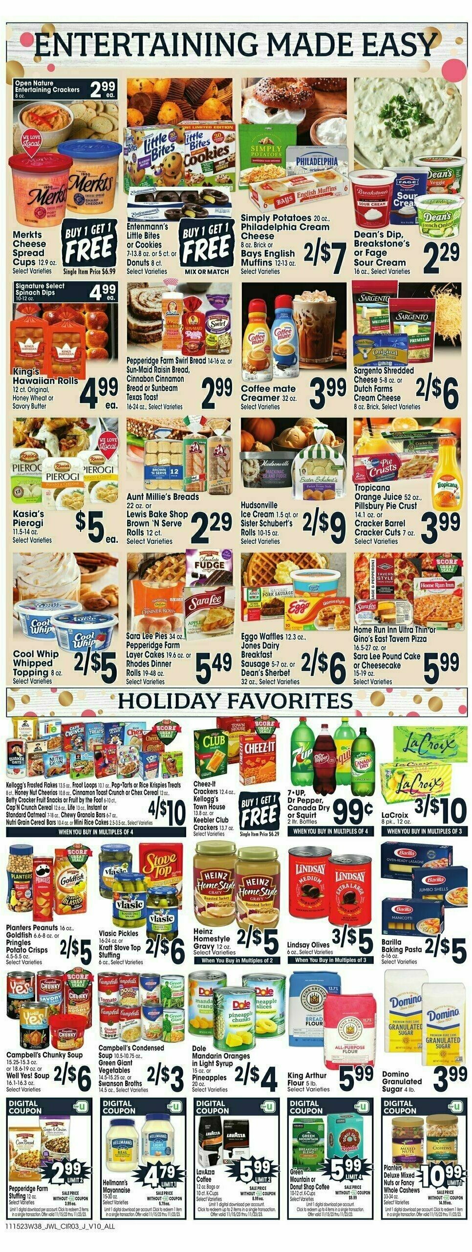 Jewel Osco Weekly Ad from November 15