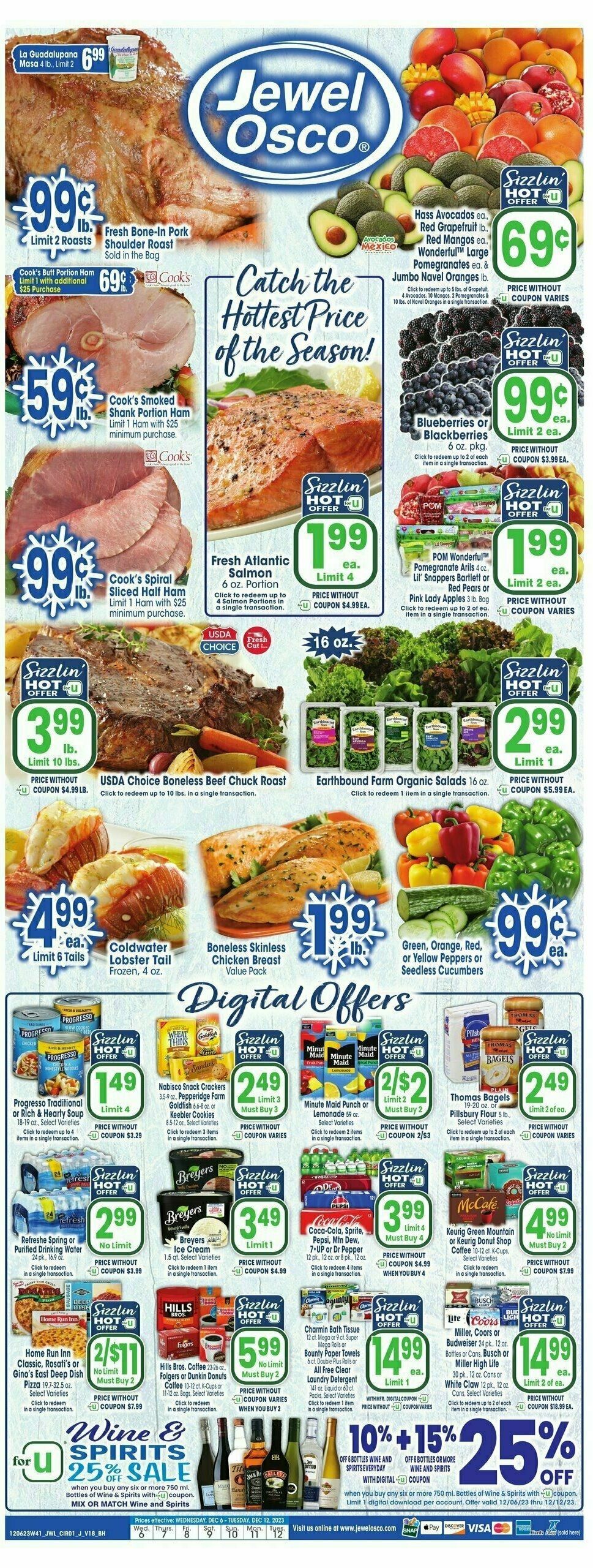 Jewel Osco Weekly Ad from December 6