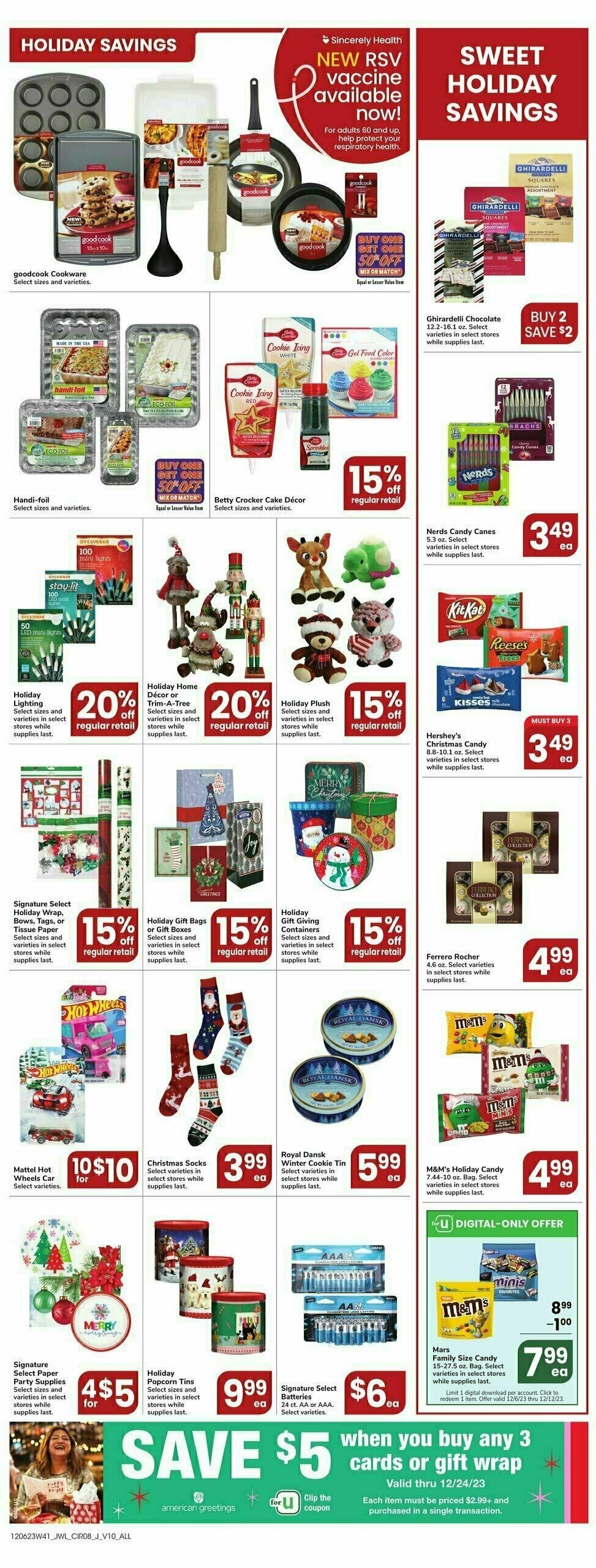 Jewel Osco Weekly Ad from December 6