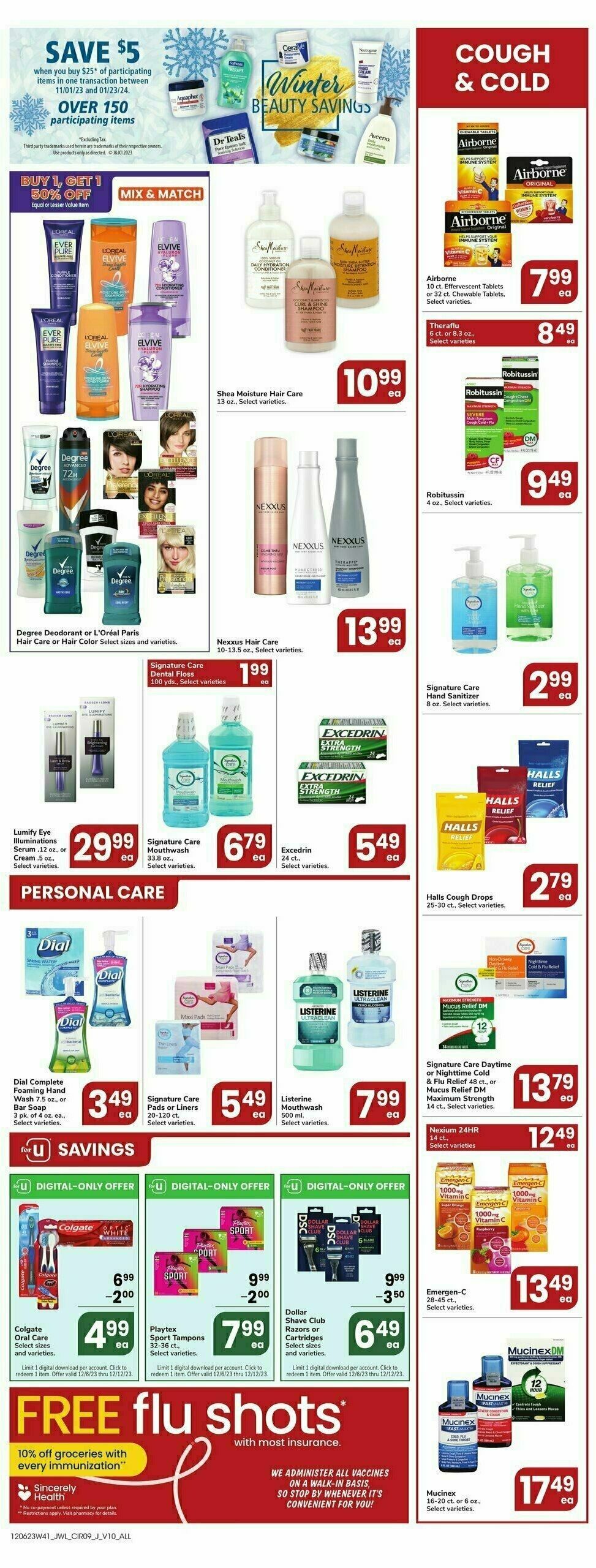 Jewel Osco Weekly Ad from December 6
