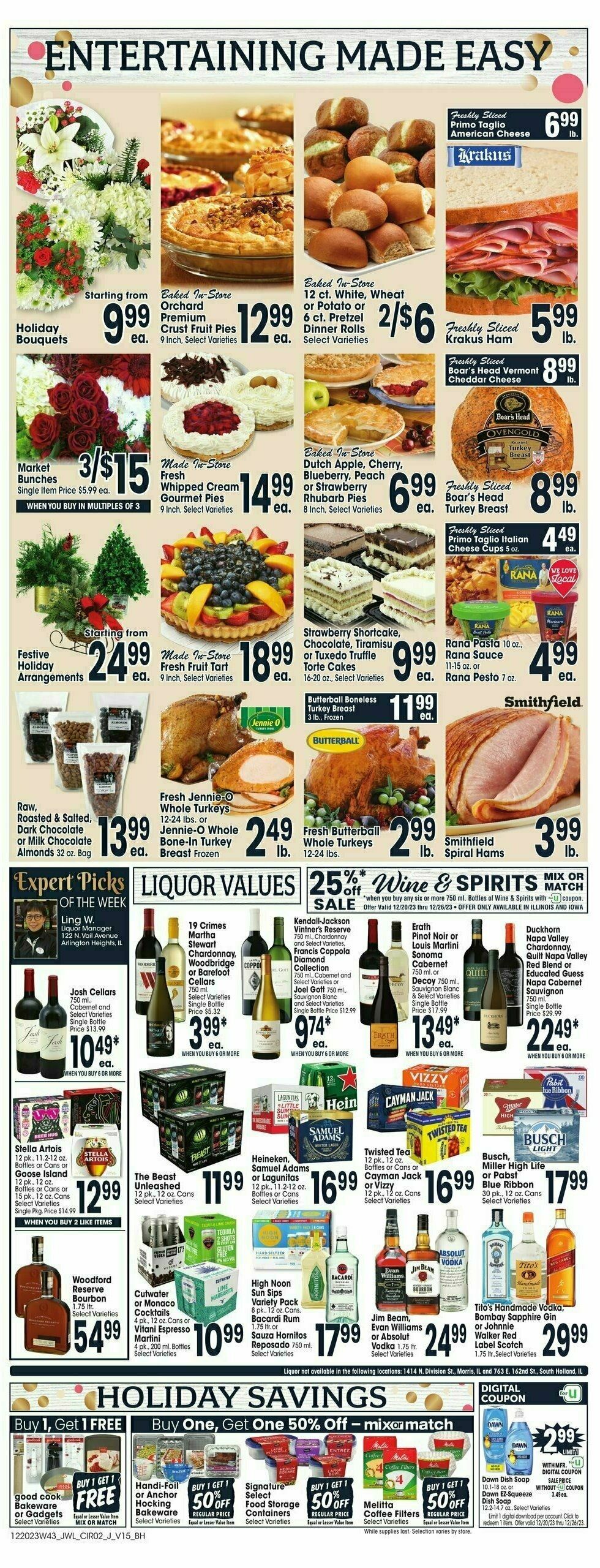 Jewel Osco Weekly Ad from December 20