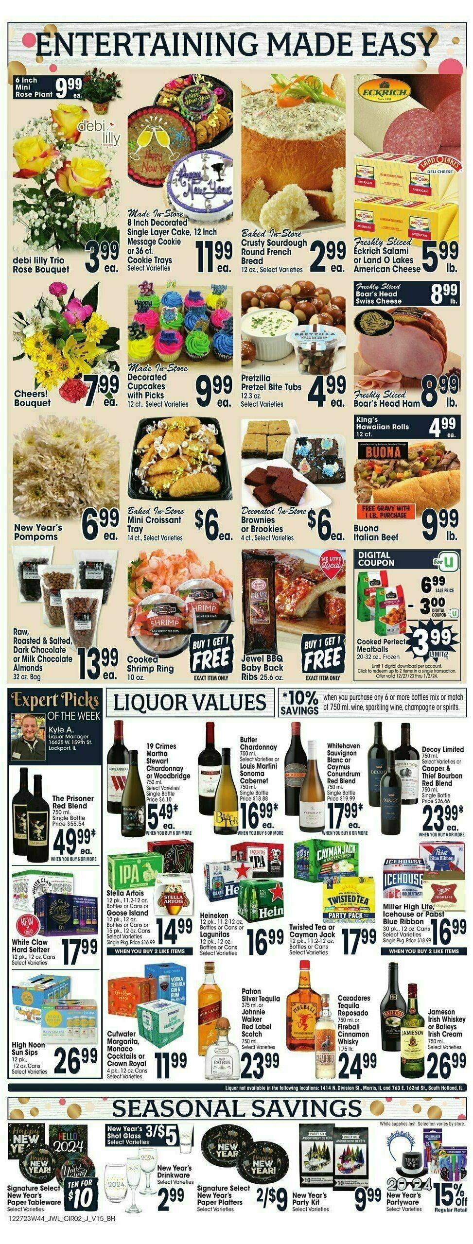 Jewel Osco Weekly Ad from December 27