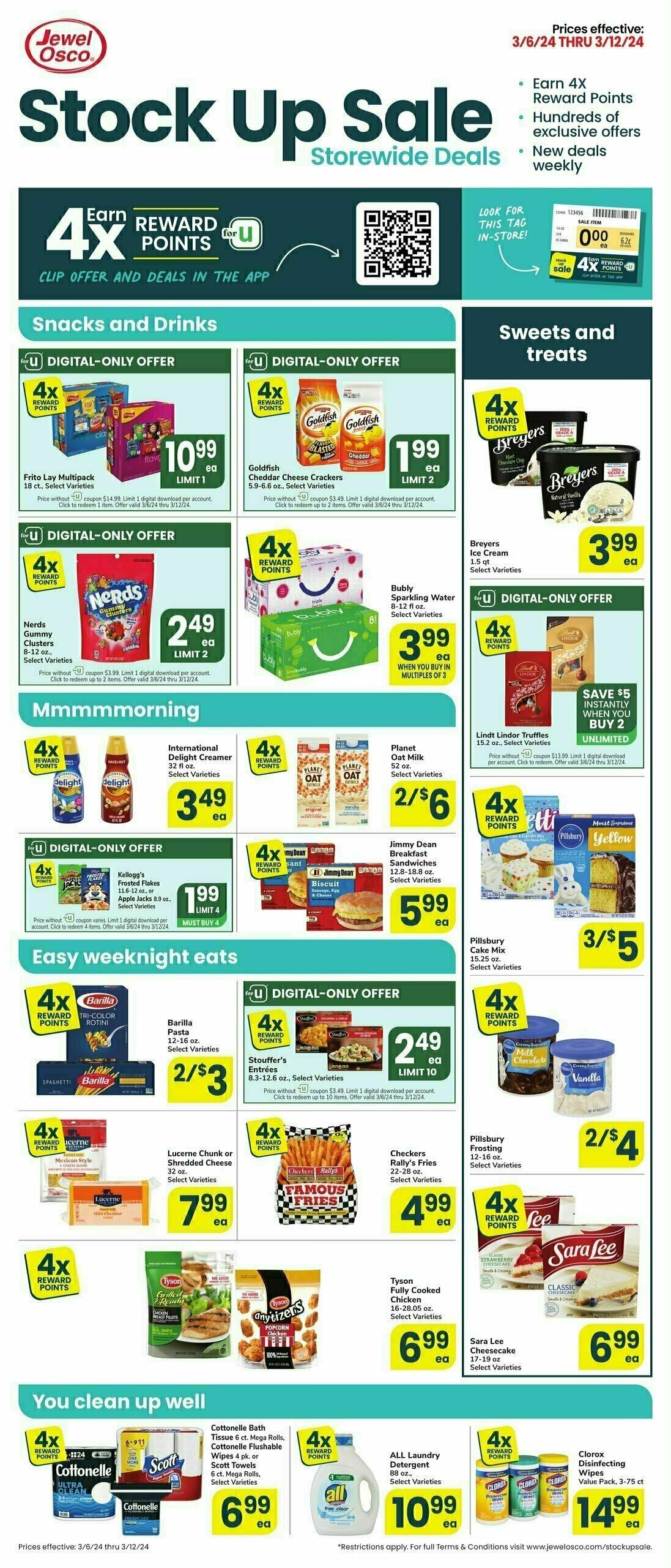 Jewel Osco Stock Up Sale Weekly Ad from March 6