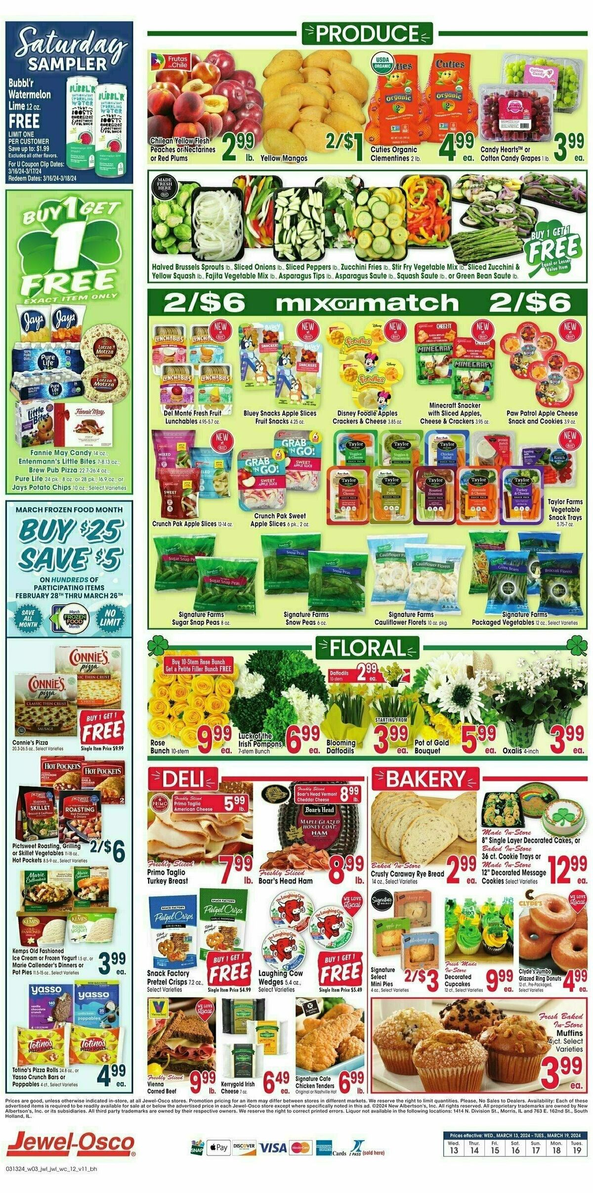 Jewel Osco Weekly Ad from March 13